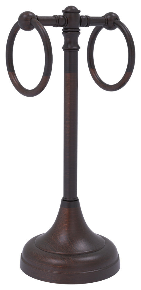 Carolina 2 Ring Guest Towel Stand, Venetian Bronze