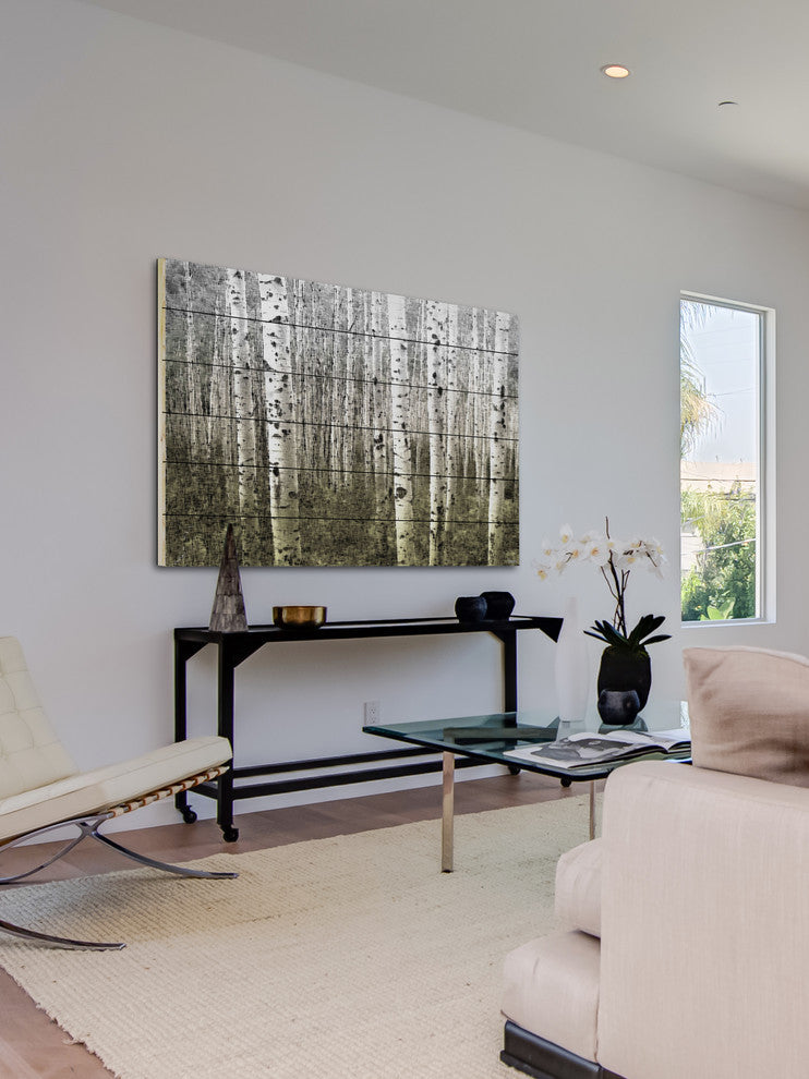 "Aspen Highland" Wall Art on Wood, 45"x30"