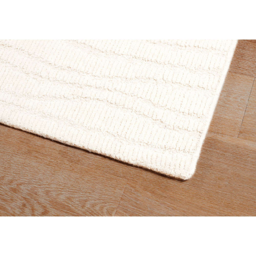 Shadows Waves Area Rug - Ivory, 5'x8'