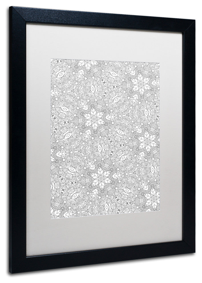 Hello Angel 'Kaleidoscope Two' Art, Black Frame, White Mat, 20x16