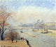 Camille Pissarro The Louvre, March Mist, Gallery Wrapped Canvas, 20"x25"