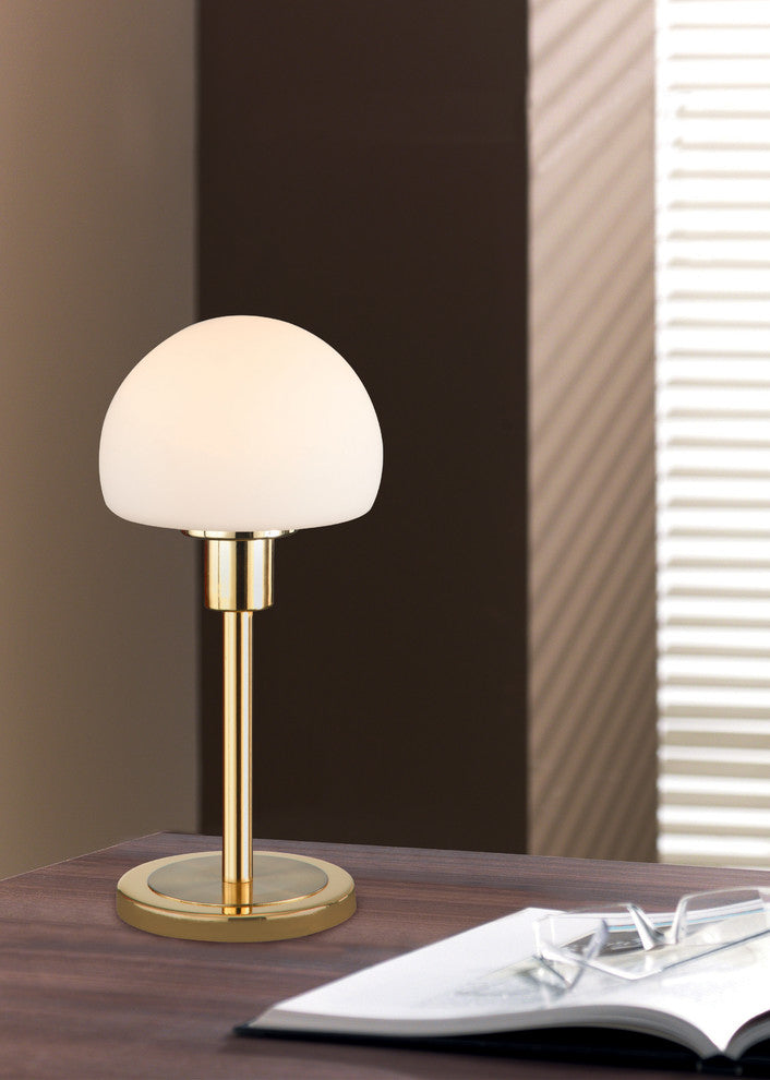 Wilhelm 1 Light Table Lamp, Brass-Matte