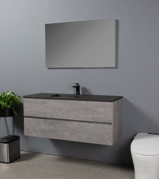 Bridgeport Wall Mounted Vanity Set With Cabinet and Integrated Basin, 48"