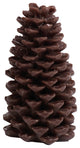 Large Candle, Pine Cone Shaped, Brown (Set of 2)
