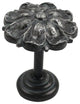 Petals Medallion Drapery Holdback, Pompeii Silver