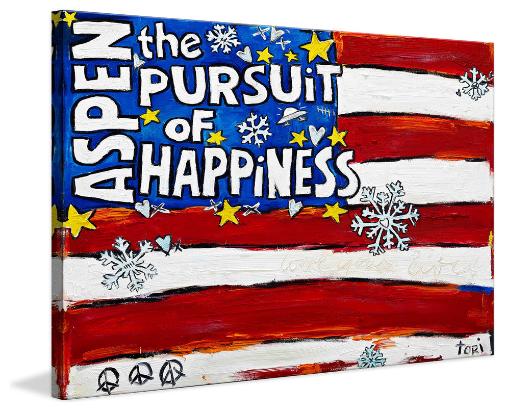 "Aspen Pursuit of Happiness" Print on Canvas by Tori Campisi