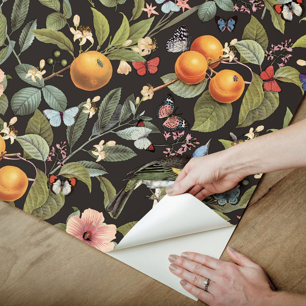 Citrus Peel and Stick Wallpaper