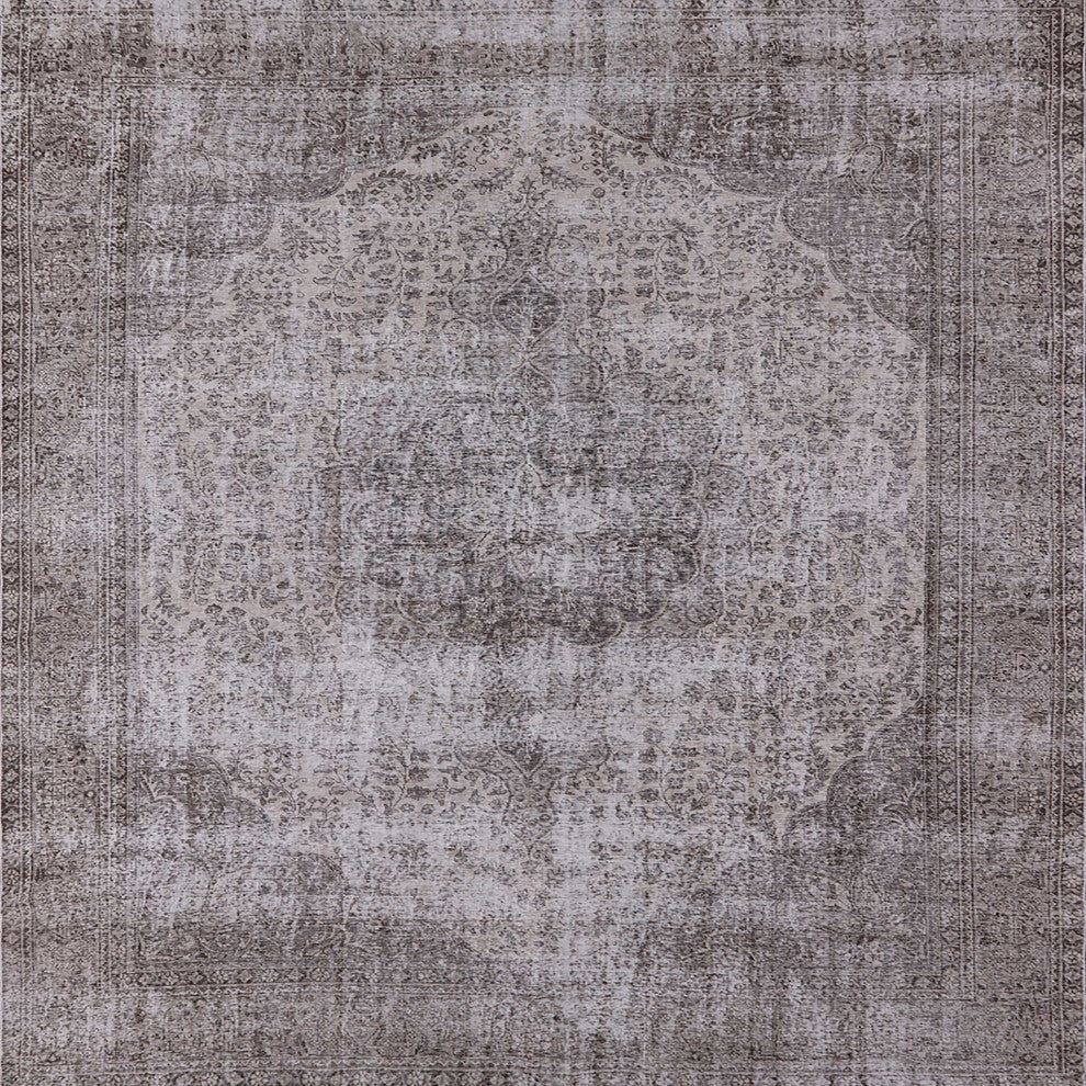 Ahgly Company Indoor Square Mid-Century Modern Area Rugs, 5' Square
