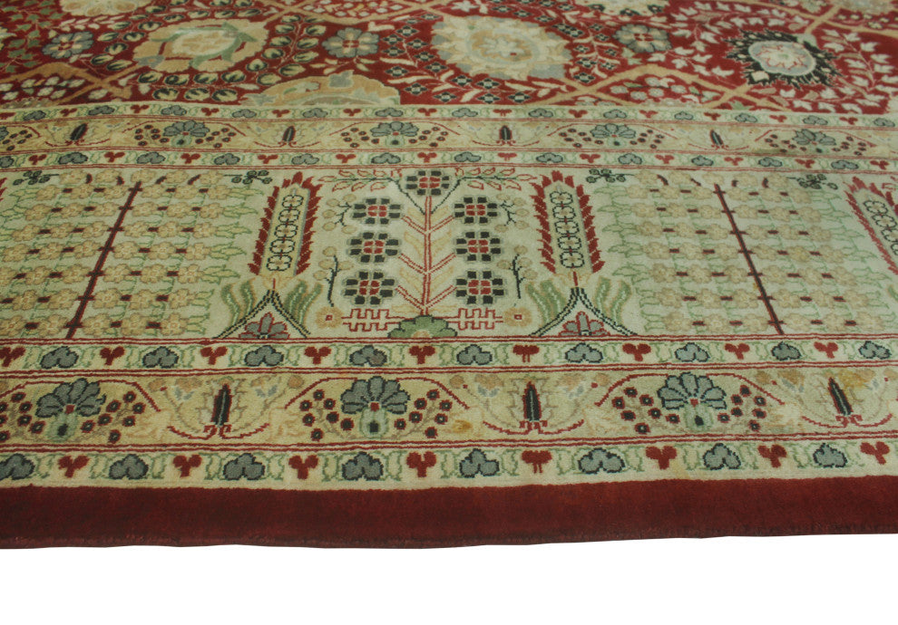 Pak-Persian Kobra Burgundy/Gray Rug, 8'10x11'9