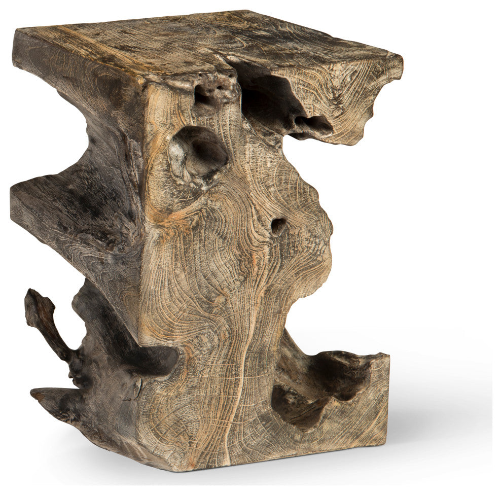 Black Wash Stool, Square