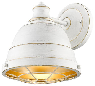 Golden Bartlett 1 Lt Wall Sconce, French White, French White Shade