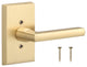 Rustic Series Logan Dummy Lever, Satin Brass