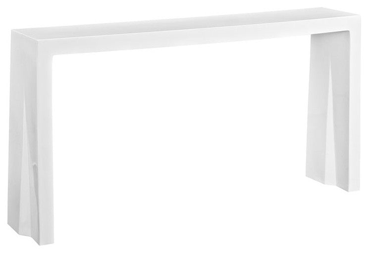 Modern White Wash Console Table