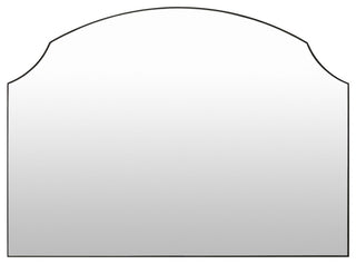 Galey Alix x Livabliss Landon GALA-1001 Mantel Mirror, Black, 38"H x 52"W x 2"D