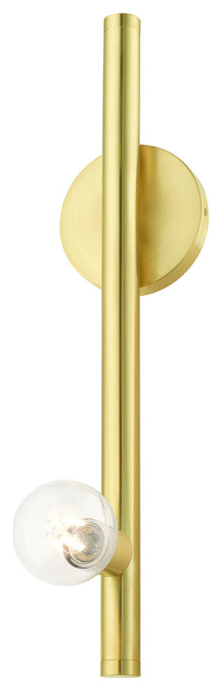 Satin Brass Modern, Urban, Scandinavian, Wall Sconce