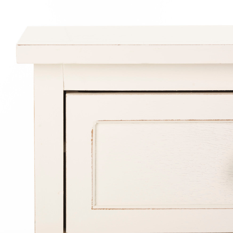 Safavieh Herman Storage Unit, Distressed Cream