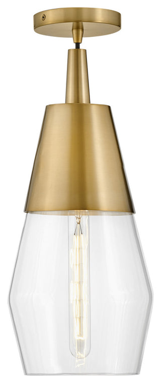 Lark 83397 Livie 1 Light 8"W Mini Pendant / Semi-Flush Ceiling - Lacquered