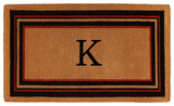 Esquire Monogram Doormat, Extra-Thick 3'x6', Letter K