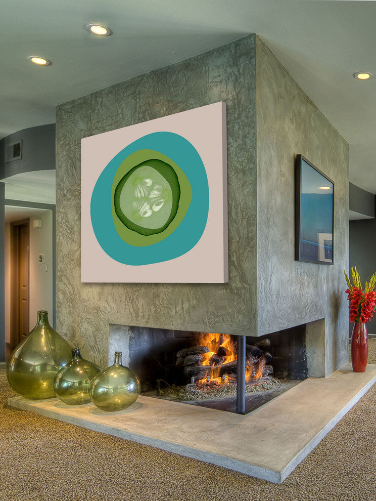 "September Cucumber" Painting Print on Canvas by Irena Orlov