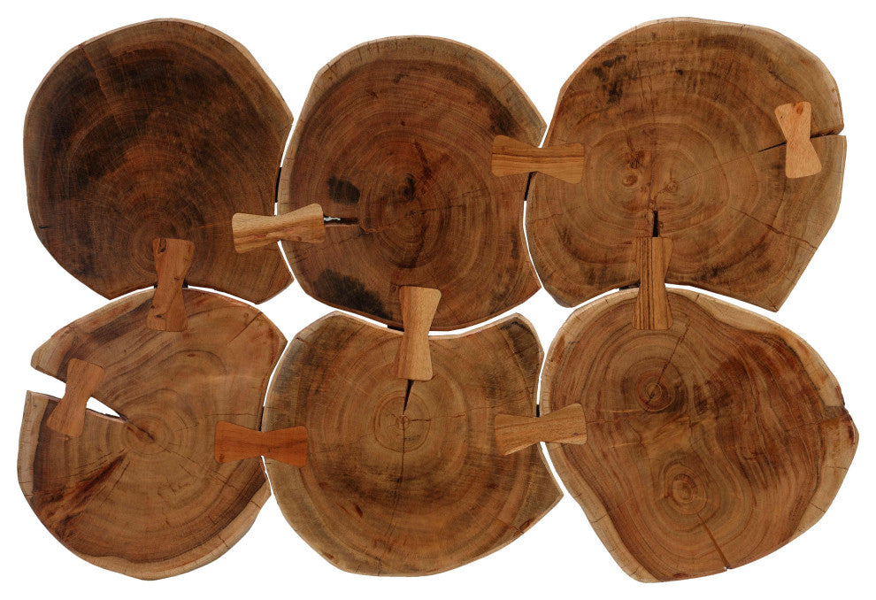 Bare Decor Tucker Metal and Wood Coffee Table