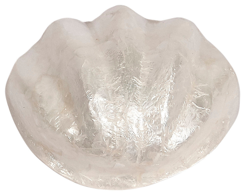 Capiz Shell Bowl, Clam Shape, 4"