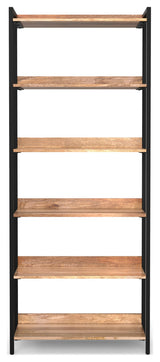 Kelsey Solid Mango Wood Large Bookshelf, Natural