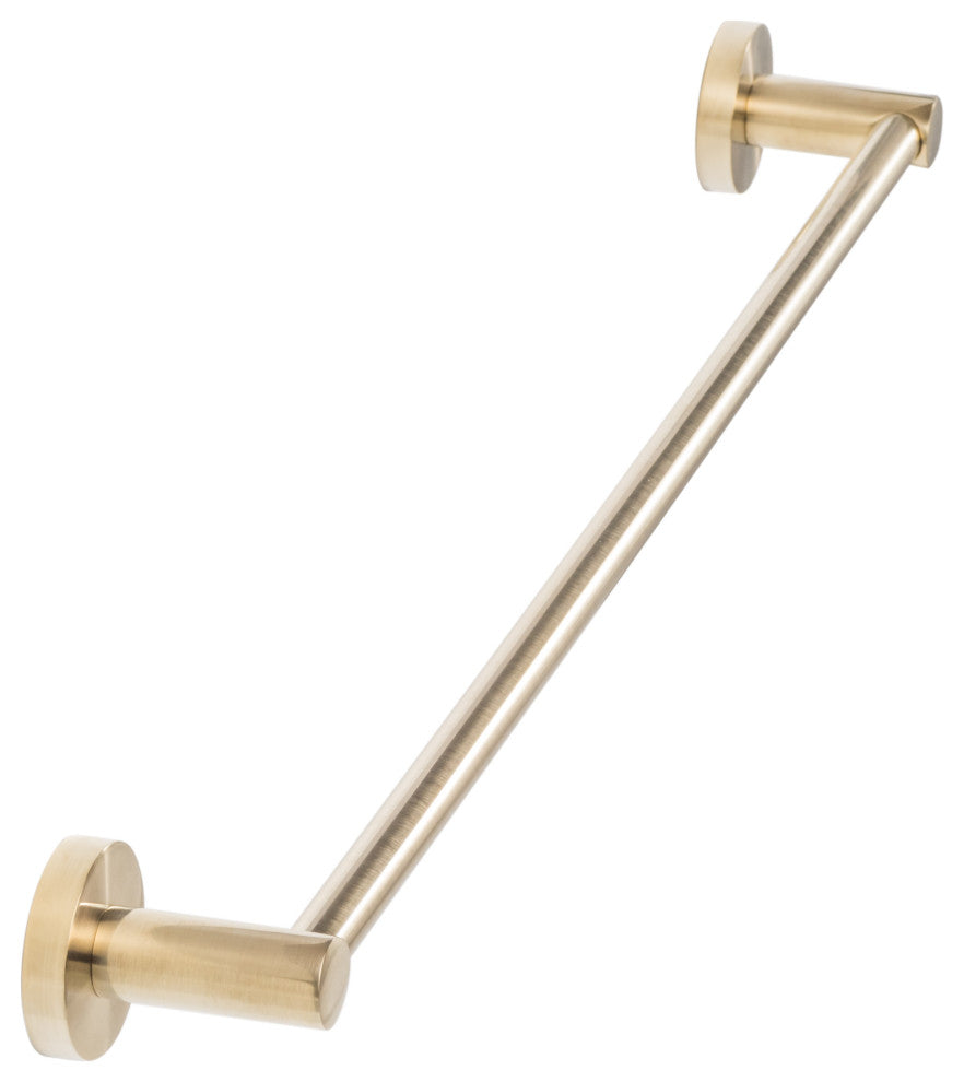 Lugano Bath Series, Towel Bar, Satin Brass, 24"
