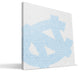 UNC Tar Heels Typo Canvas Print, 16"x16"