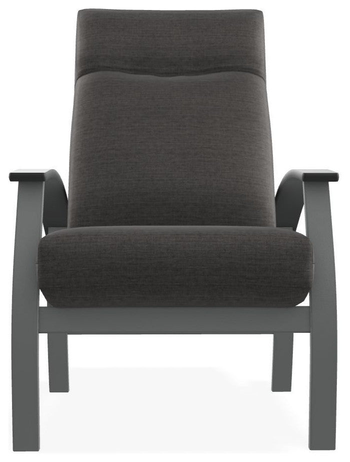 Belle Isle Cushion Outdoor Adjustable Back Chair, Rain Graystone/Graphite