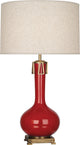 Athena Table Lamp, Ruby Red