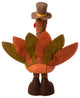 24-37" Fabric Turkey Standing Decor With Telescoping Legs
