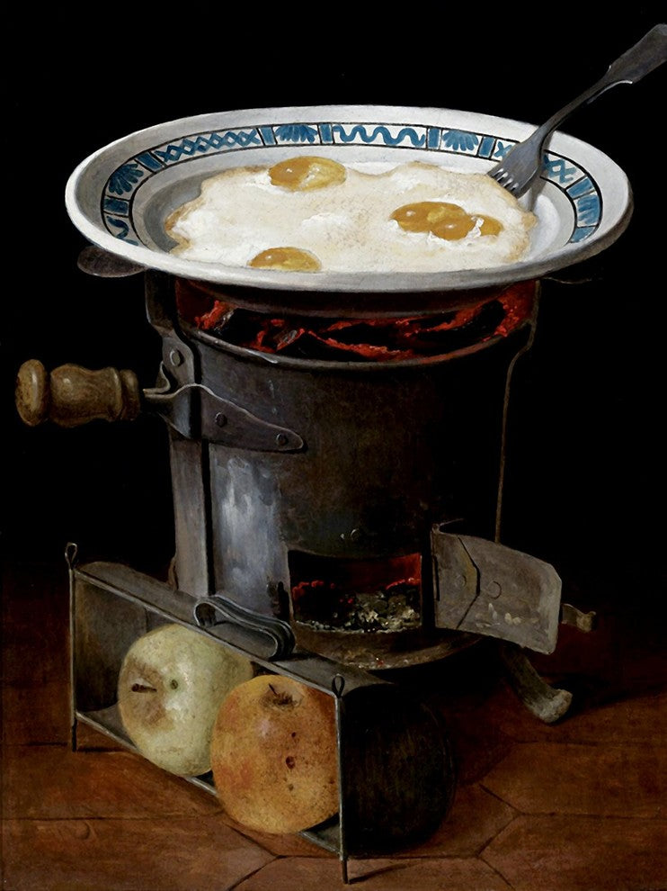 Tile Mural, Still Life of Eggs By Gabriel Germain Joncherie Ceramic, Matte