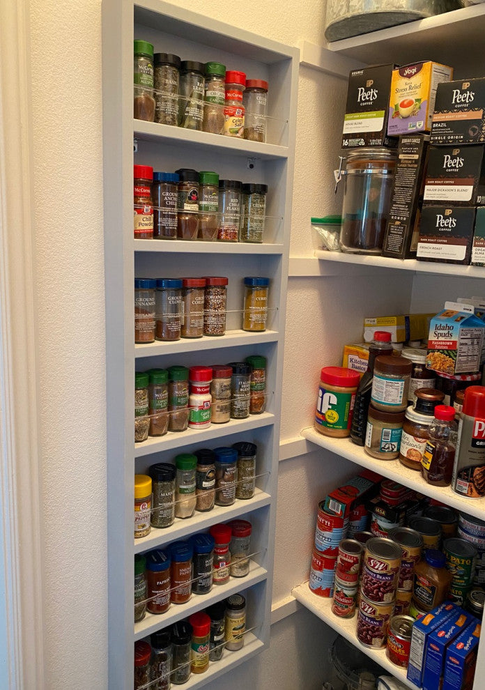 Meadow Unfinished On the Wall Spice Rack 48"h x 11"w x 2.5"d