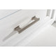 Milano Transitional White 96" Double Sink Bathroom Vanity Modular Set