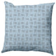 Criss Cross Bunnies Easter Indoor/Outdoor Throw Pillow, After Rain Blue, 16x16"