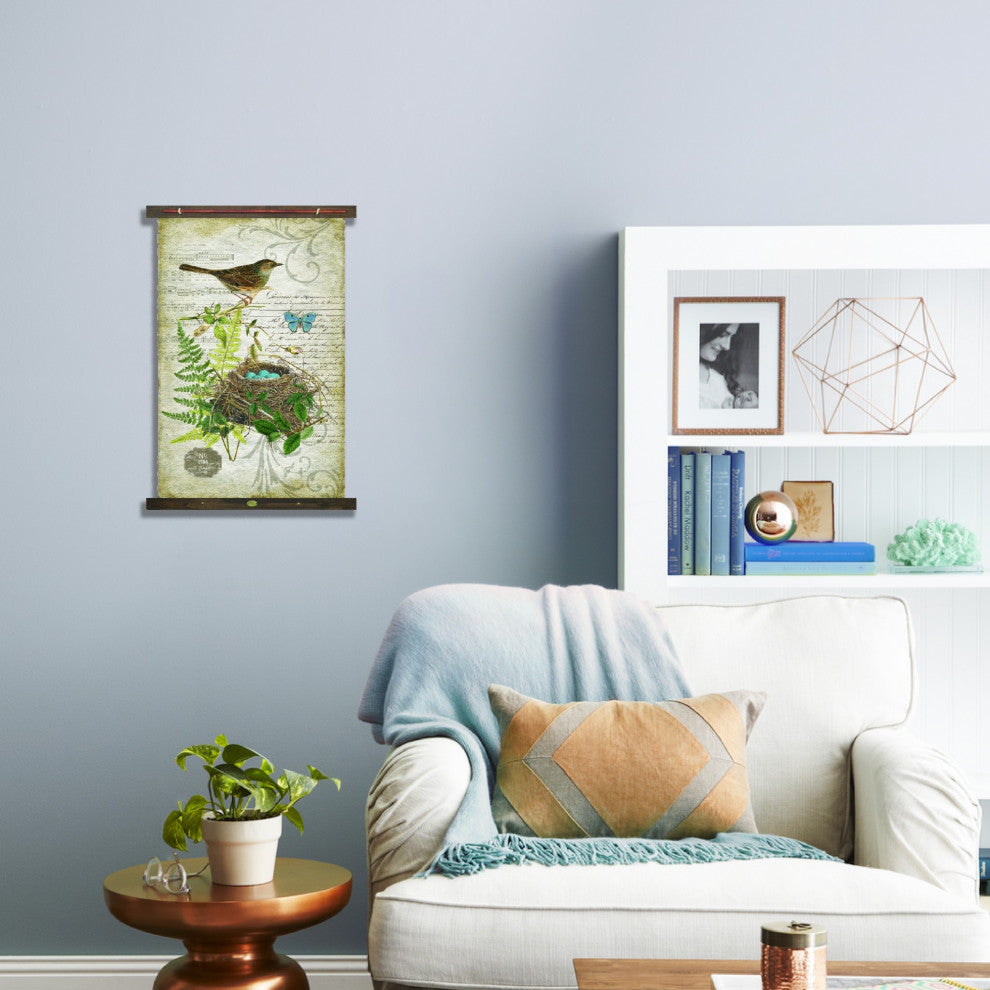 Vintage Song Bird Tapestry Wall Decor