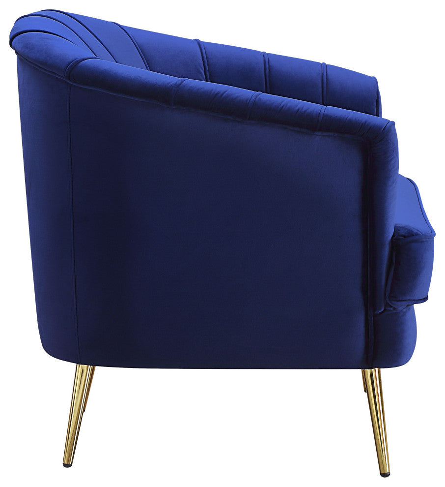 ACME Eivor Chair, Blue Velvet