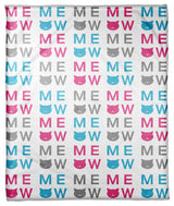 Meow 60x80 Coral Fleece Blanket