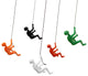 Climbing Man Home Decor Classic Wall-Art Sculpture, 5-Piece