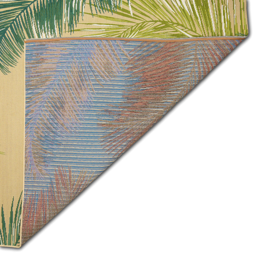 Marina Palm Border Indoor/Outdoor Rug Sisal 8'10"x11'9"