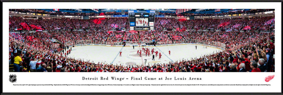 Detroit Red Wings - Final Game at Joe Louis Arena - Standard Frame