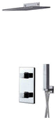 Reims Waterfall Chrome Wall Mounted Bathroom Shower Set