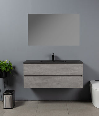 Bridgeport Wall Mounted Vanity Set With Cabinet and Integrated Basin, 48"