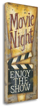 "Movie Night" By Kim Lewis, Giclee Print on Gallery Wrap Canvas, Ready to Hang