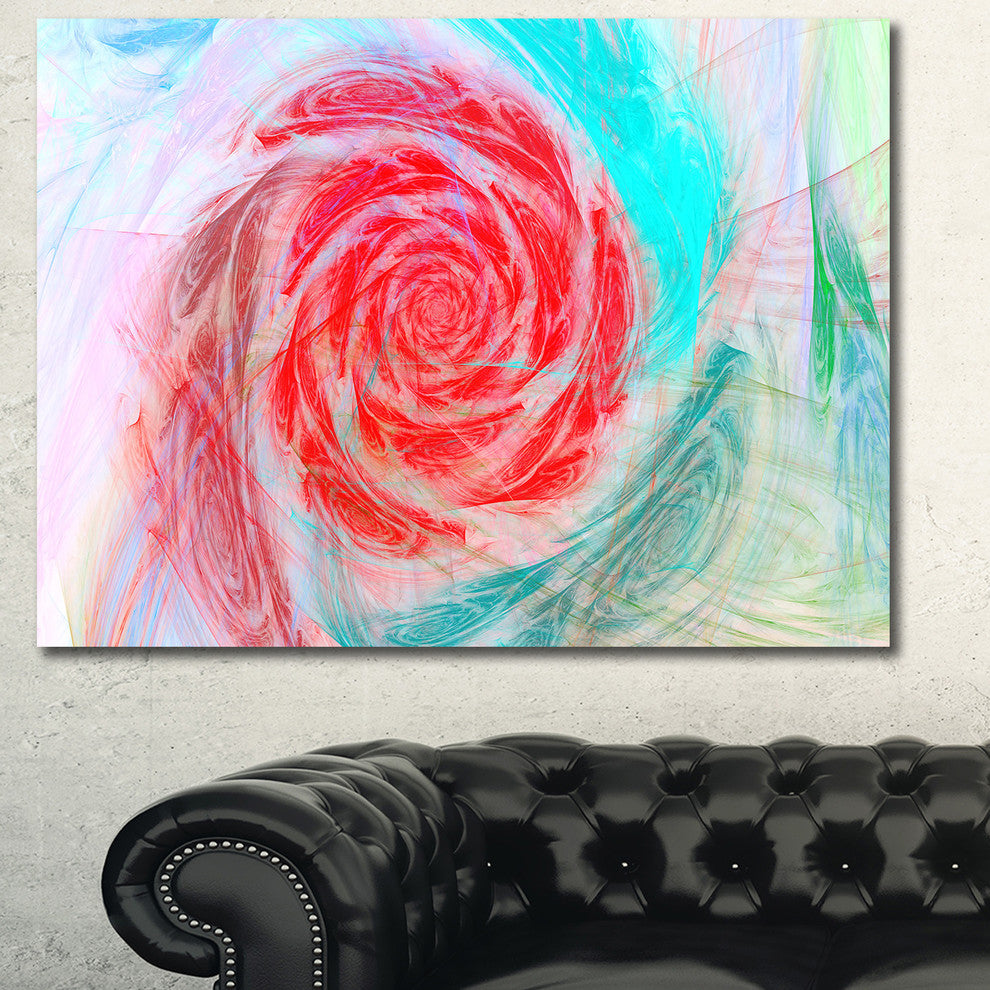 Mysterious Abstract Rose, Floral Canvas Art Print, 40"x30"