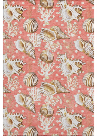Addison Premium Washable Mayfield AMF185 Orange 3' x 5' Rug