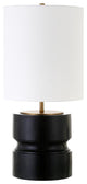 Henn&Hart 27" Black/Gold Table Lamp