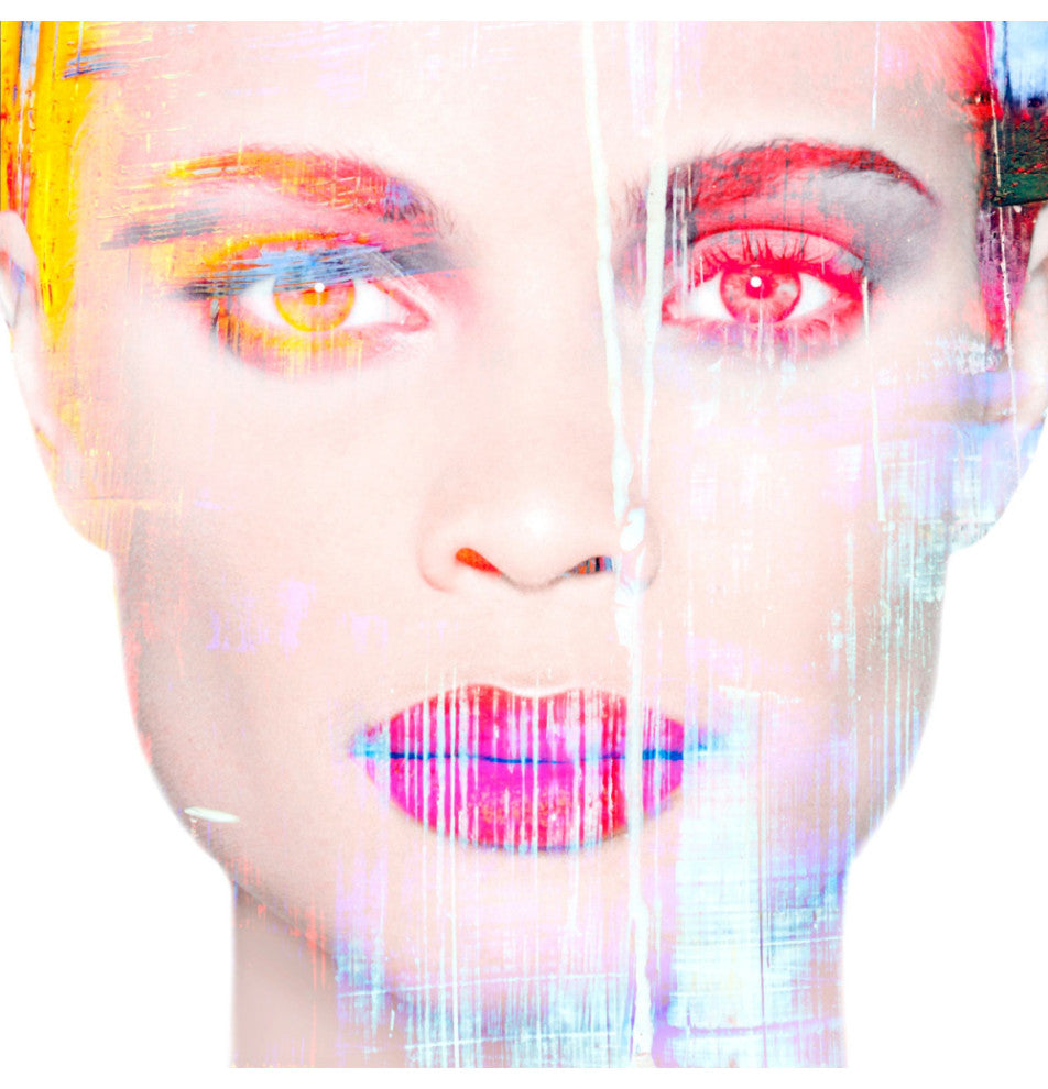 Multicolored Modern Woman Portrait | Andrew Martin Face, 47" X 47"