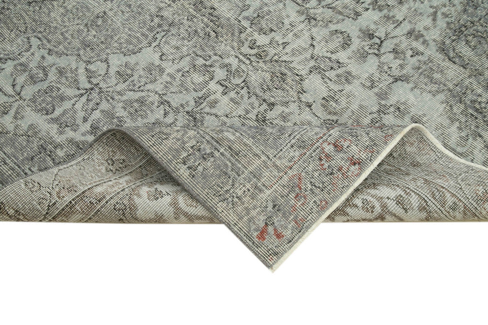Rug N Carpet - Handwoven Turkish 4' 9" x 8' 2" Wool Overdyed Area Rug
