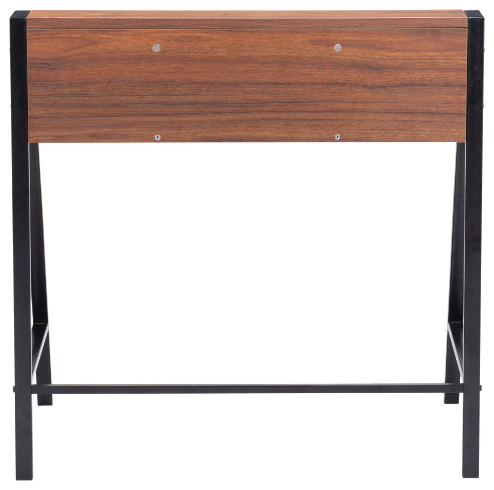 Poland Desk Walnut & Black